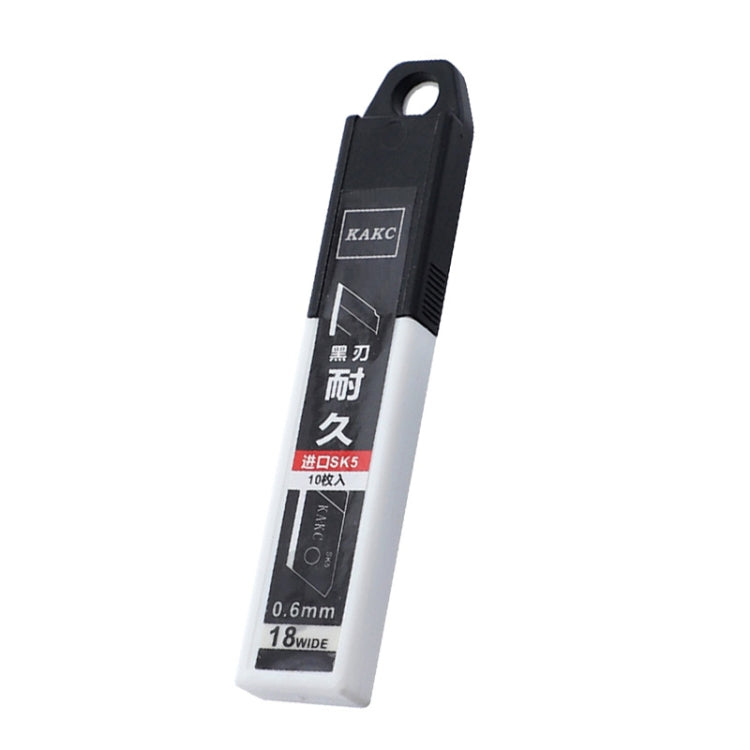 18mm wall cutter blade, black SK5 blade in plastic case