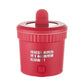 Red small electric one-piece cooker, top handle and front power button