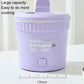 Lavender small electric one-piece cooker with front power button and top handle
