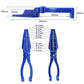 Blue nail fixing tool size diagram with protective clamp handle shape