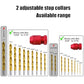 Adjustable bit stop collar used with drill bits across different sizes