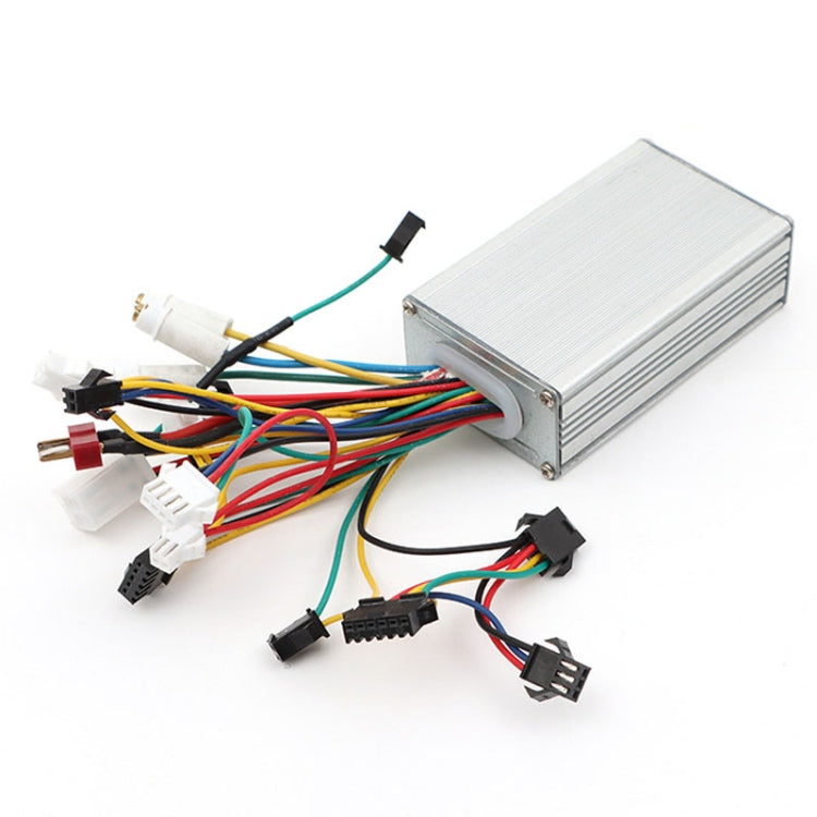 Electric bicycle motor controller with aluminum case and multicolor wire harness connectors