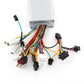 Electric bicycle motor controller close-up with aluminum case and multiple plug connectors