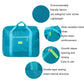 Turquoise trolley storage bag with reinforced seams and smooth zipper detail