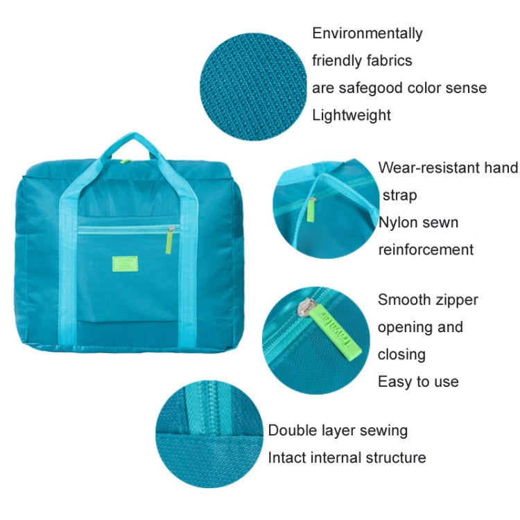 Turquoise trolley storage bag with reinforced seams and smooth zipper detail