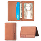 Brown phone back card bag sticker with card slots and photo window