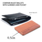 Two phone card holders, one thin and one thicker wallet-style