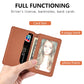 Phone back wallet card holder with card slots and clear photo frame