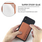 Brown phone back card bag sticker with strong adhesive for mounting