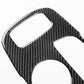 Black carbon-fiber style gear panel sticker with large rounded cutouts