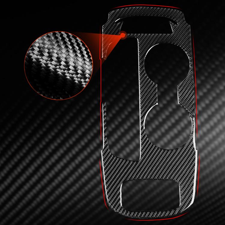 Black carbon-fiber style gear panel sticker with visible mounting outline