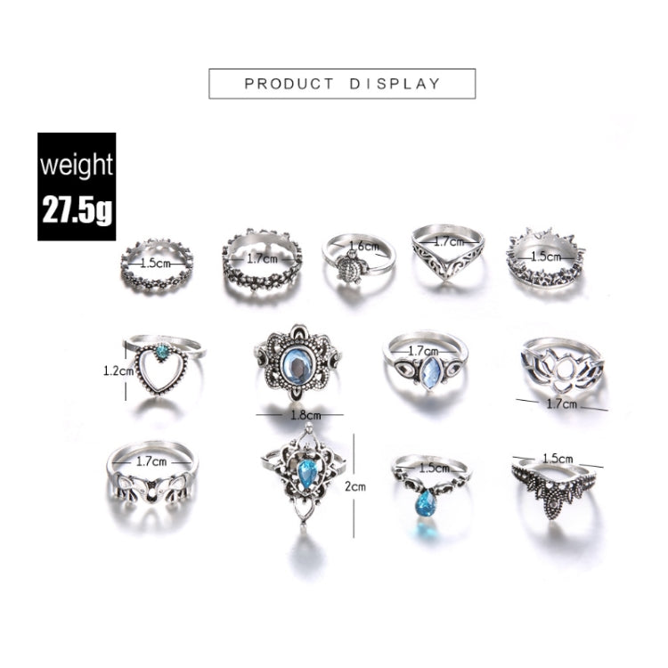 Ring product display showing 27.5g weight and ring measurements in cm and mm