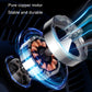 Car fan motor assembly with copper-colored components inside the airflow housing