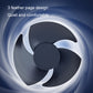 Quiet airflow fan with 3-blade design and circular blade guard