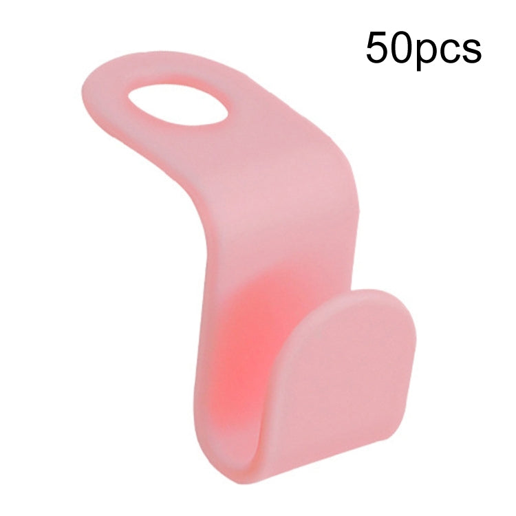 Pink 50-pack hanger connecting hooks for stacking hangers
