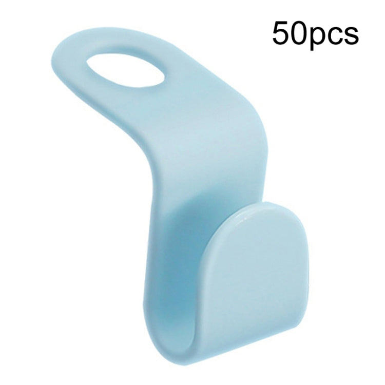 Sky blue 50-pack hanger connecting hooks for stacking hangers