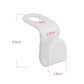 White hanger connecting hook, 4.5cm long, 1.8cm wide loop