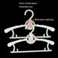 Hanger connecting hooks for multi-layer stacking on closet hangers