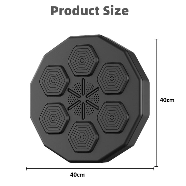 Octagonal electronic boxing trainer faceplate with target pads and speaker vents