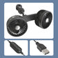 Dual car fans with USB cable and inline power switch