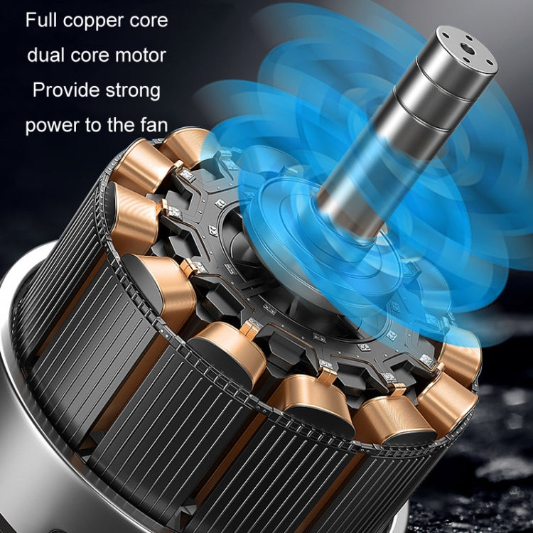 Car fan motor assembly with copper core and airflow ducts