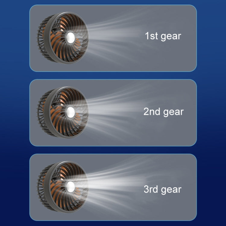 Dual car fan airflow shown at three speed settings