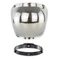 Motorcycle helmet windproof lens with bracket, silver reflective mirrored visor