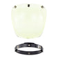 Motorcycle helmet windproof lens with bracket, light yellow tinted mirrored visor