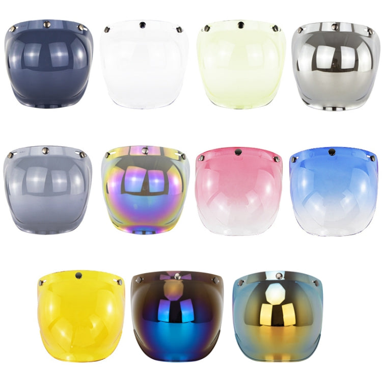 Motorcycle helmet windproof lens set with bracket, multiple colored tinted visors