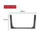Black carbon-fiber CD panel cover sticker with size diagram for Smart Fortwo