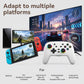 White wireless gamepad controller with plus and shoulder buttons