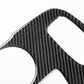 Close-up of black carbon-fiber style gear panel sticker texture