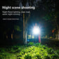 Bright LED running light with green chest strap and glowing front module