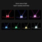 Running light chest strap with multi-color LED glow on the front module
