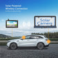 Solar wireless license plate frame camera system with monitor and car installation