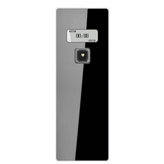 Automatic fragrance sprayer with LCD display, black titanium wall panel