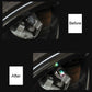 Chrome tire valve stem cap installed on car wheel valve stem