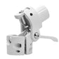 White scooter front accessory folder assembly clamp with metal screws