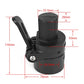 Black scooter accessory clamp with size measurements diagram (mm)