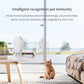 Tuya WiFi PIR motion sensor alarm, white sensor for pet immunity detection