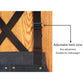 Canvas work apron with adjustable back strap and sturdy metal buckle