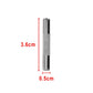 Metal dowel pin size 3.6 cm x 0.5 cm, textured center and silver ends