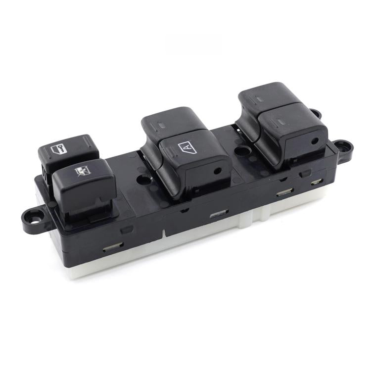 Car window switch button replacement kit with four black rocker switches and bezel