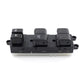 Car window switch button replacement kit with four rocker switches on black bezel