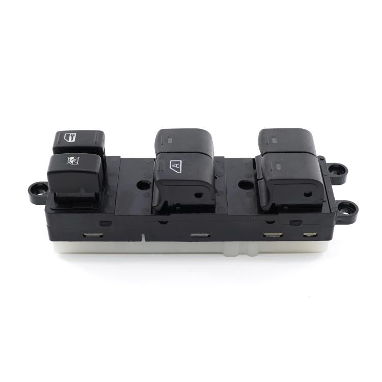 Car window switch button replacement kit with four rocker switches on black bezel