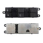 Car window switch panel replacement kit, front and back views with wiring connector