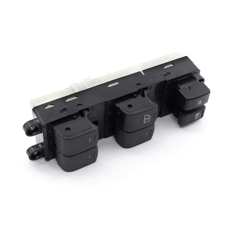 Car window switch panel replacement kit with black rocker switches and mounting clips