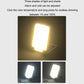 Rechargeable tent light showing warm and cool light modes with bright LED panel