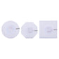 Set of round, octagonal, and square transparent LED acrylic coasters with white light bases.