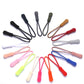 Assorted color TPU zipper cord pullers with loop straps and textured plastic tips